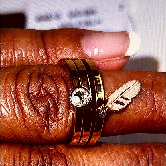 Coach Ring & Dreamcatcher Earrings  Gold -tone NWT - Picture 2 of 7